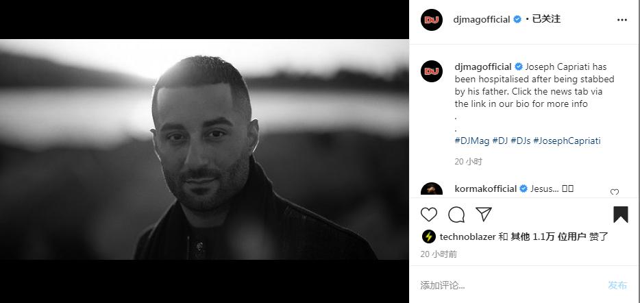 这名扎根意大利的Techno明星因被其父亲刺伤而住院