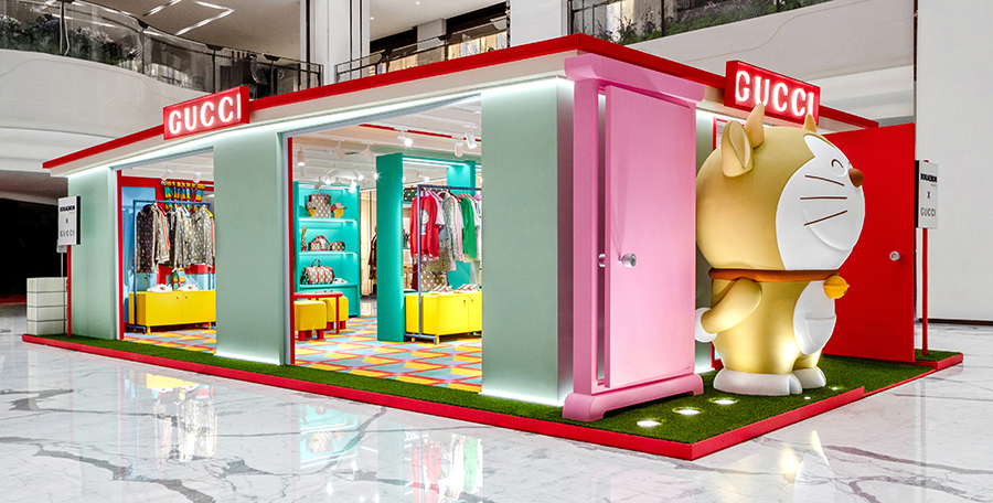 gucci哆啦a梦联名款套装多少钱,gucci2018早春中国
