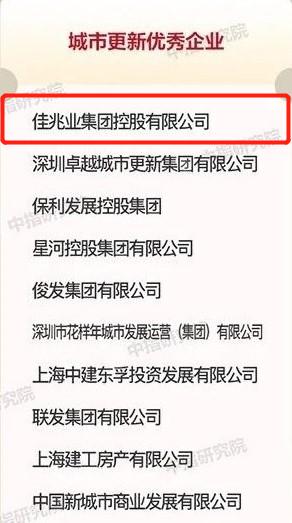 2021佳兆业,佳兆业集团全国排名多少位