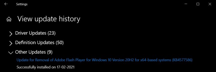 windows10更新的文件怎么删除,windows10flashplayer版本过旧