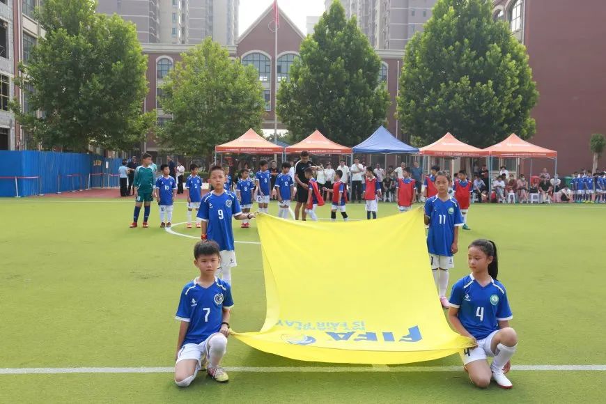 栾城球赛,校园足球比赛开幕