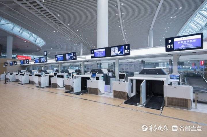 山航旅客,胶东机场乘机全流程!刷脸即可拎包登机