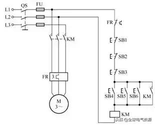 电动机综合保护器电路图及接线图,两台电动机顺序启动逆序停止电路图