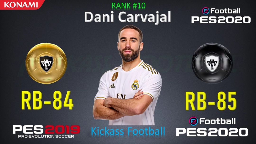 实况2020后卫排名,实况足球23新赛季后卫排名