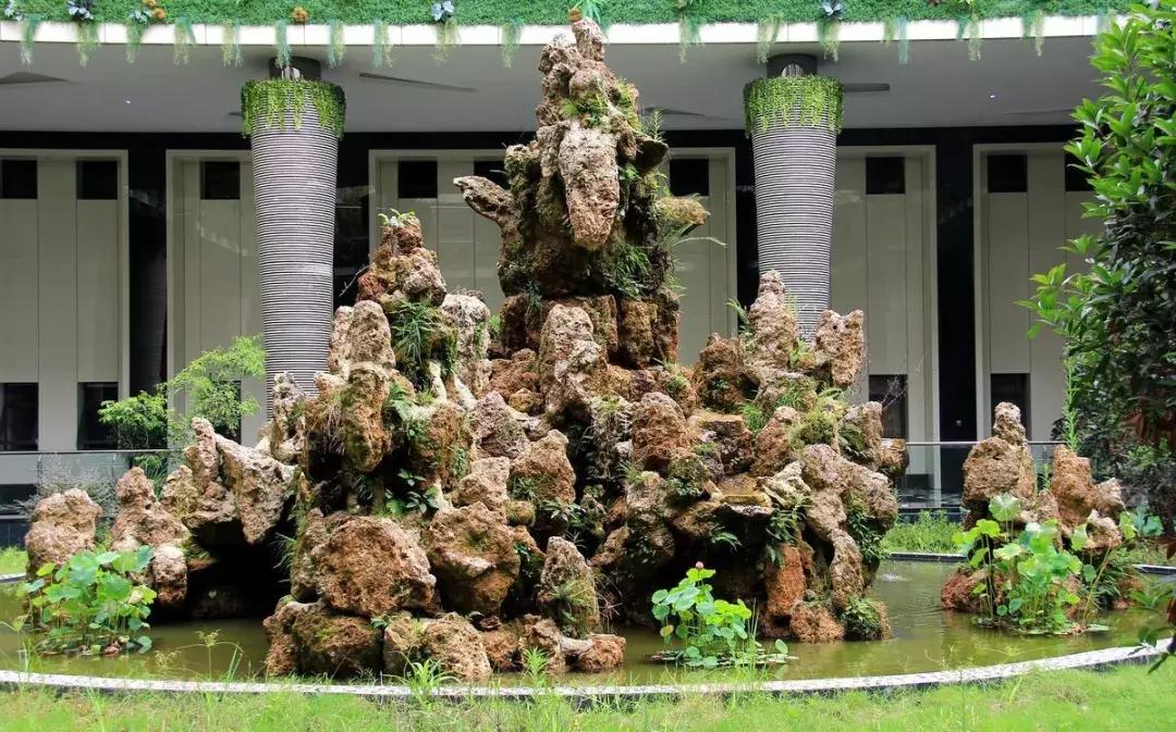 庭院盆景石头摆放图片,用什么摆放石头盆景好风水