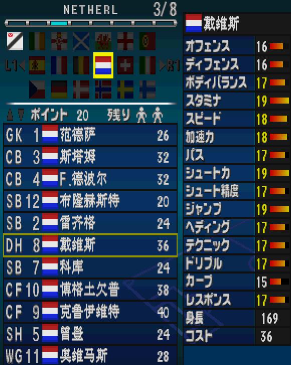 实况足球4132两个后腰,实况足球前五后腰