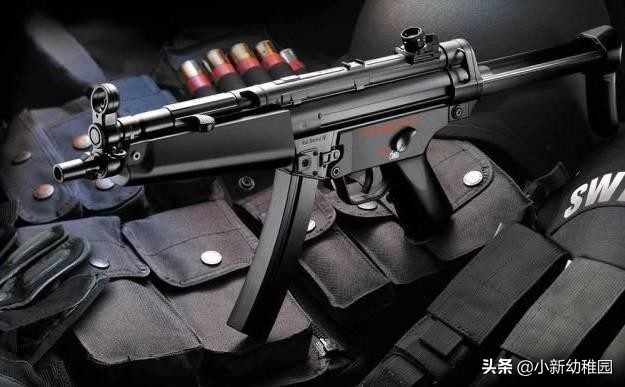 mp5冲锋枪能打死大型动物吗,反恐利器mp5弹鼓式冲锋枪
