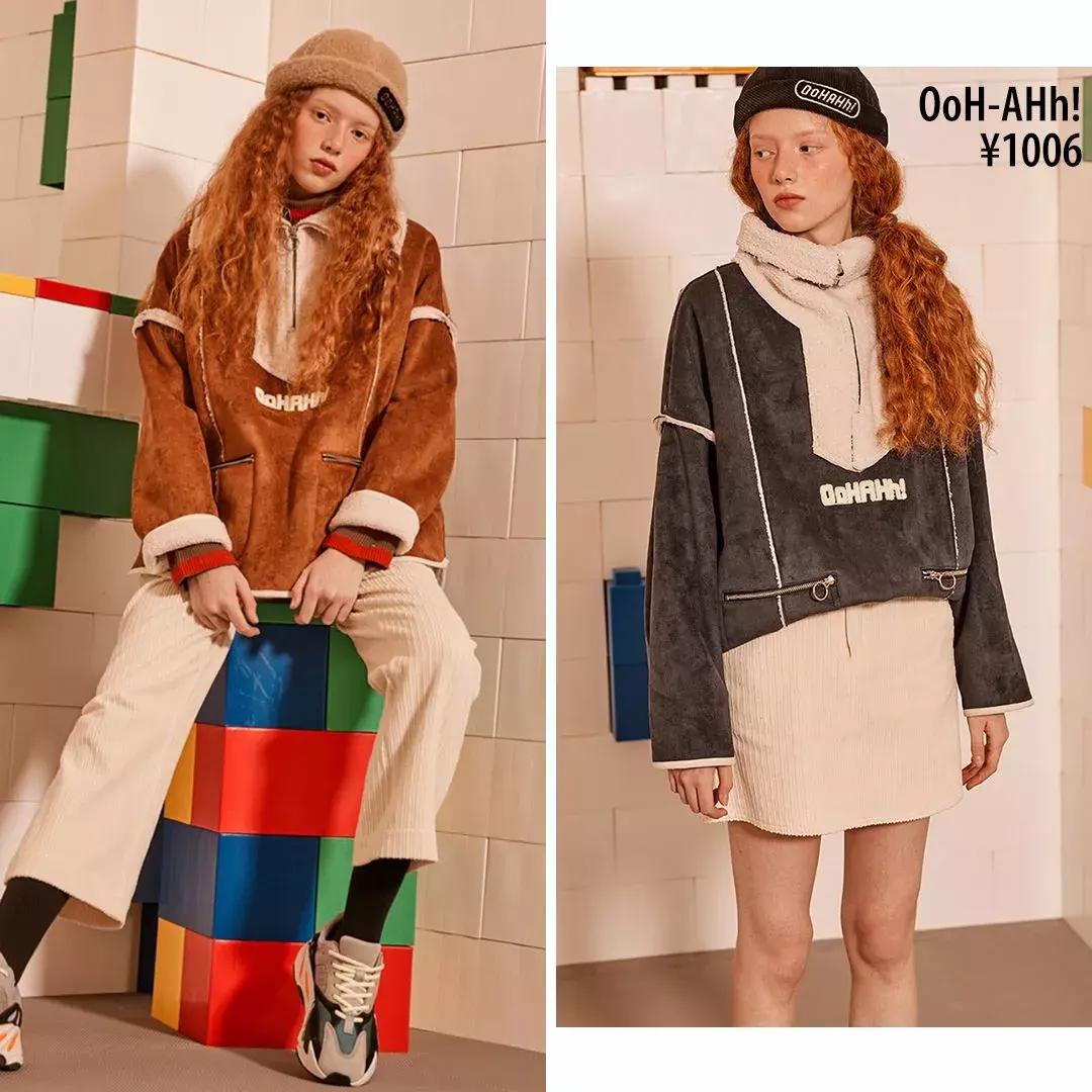 韩国复古慵懒风卫衣,韩国短卫衣外套