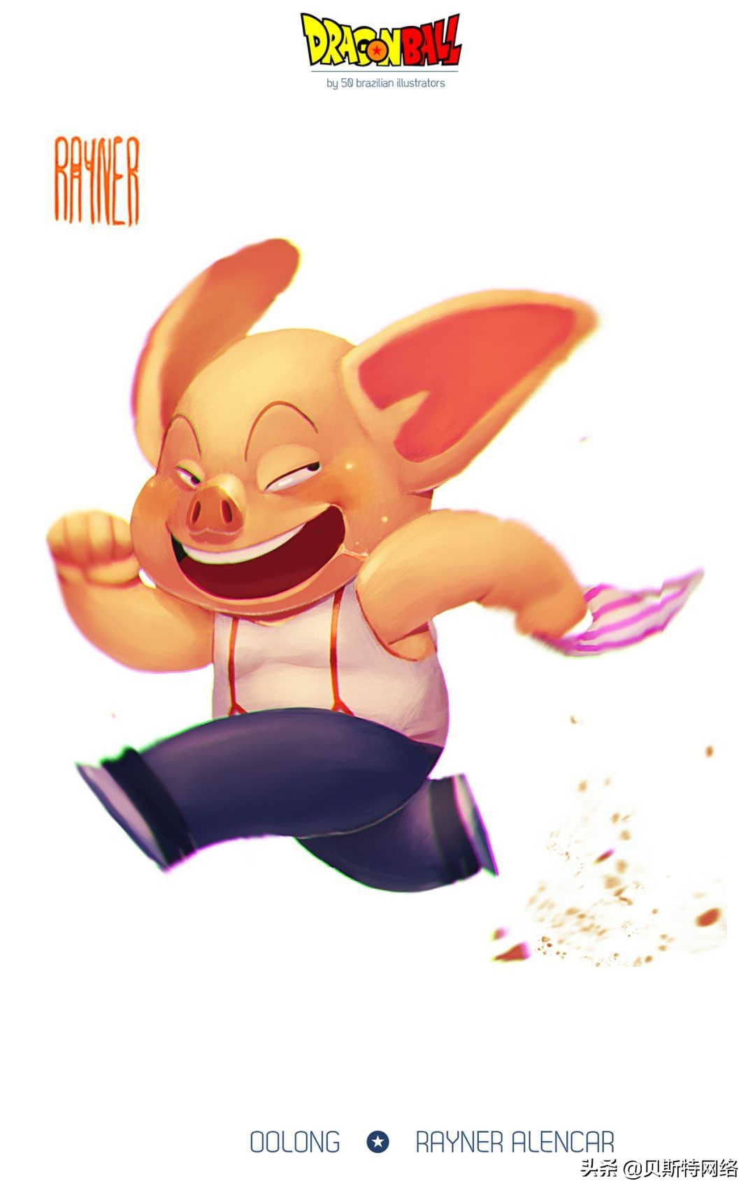 日本动漫插画师七龙珠,手绘龙珠经典插画