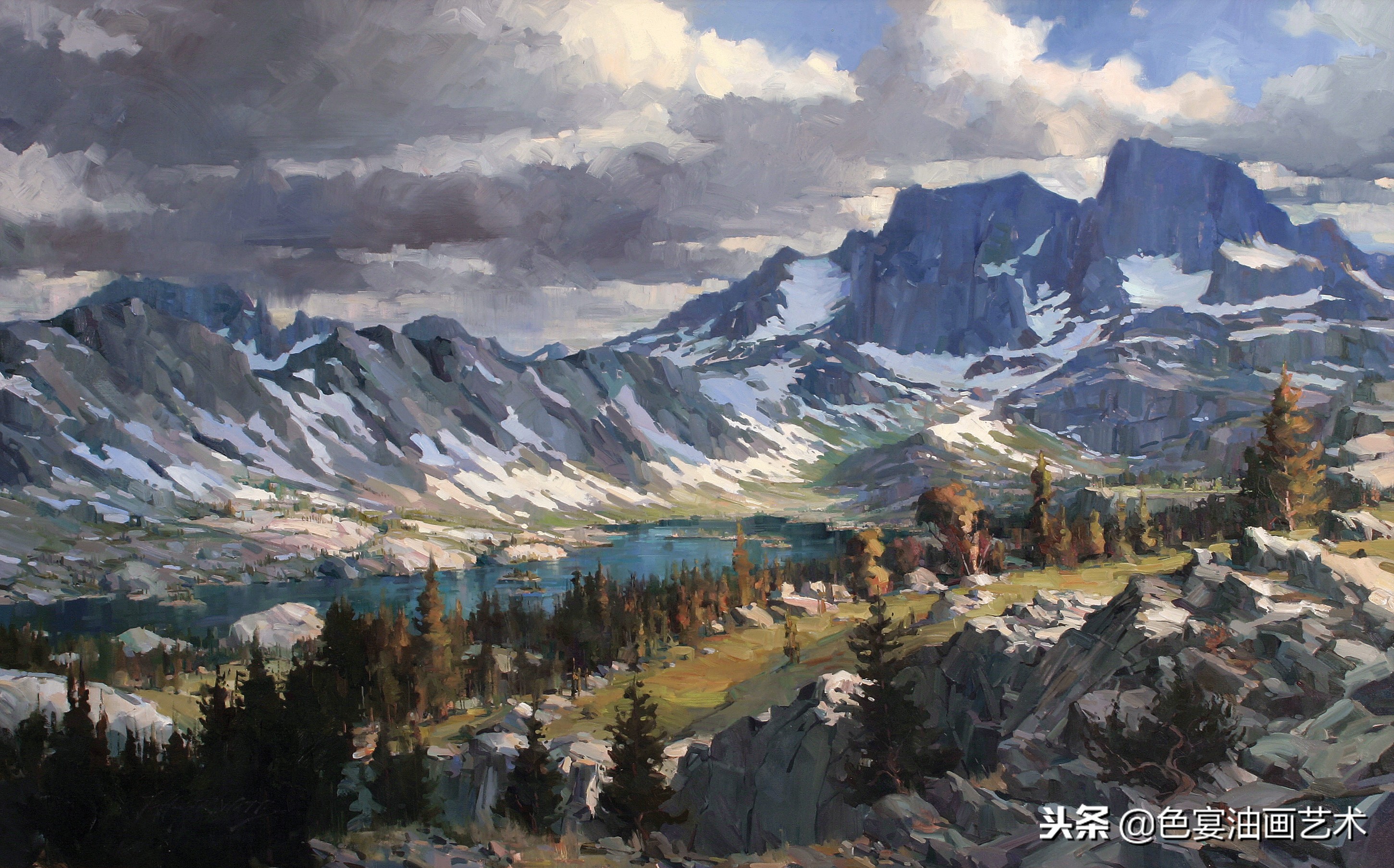 俄罗斯油画大师风景油画教程视频,油画大师油画风景创作教学视频