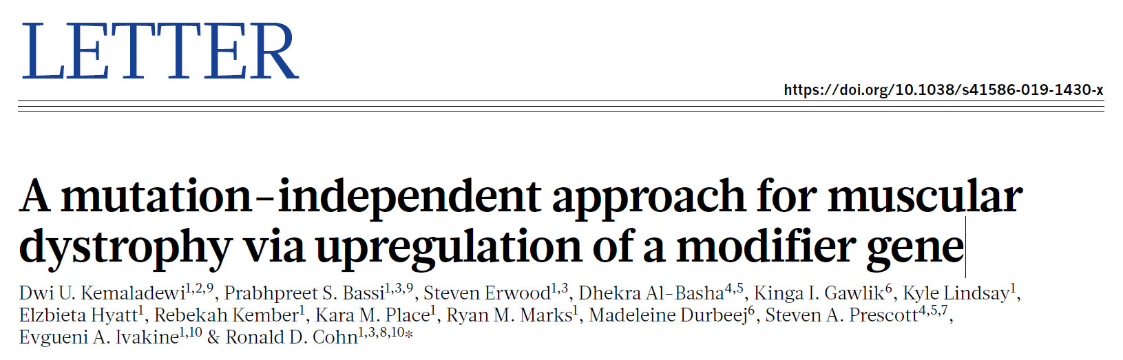 基因编辑治愈肌营养不良,crispr基因治疗效果