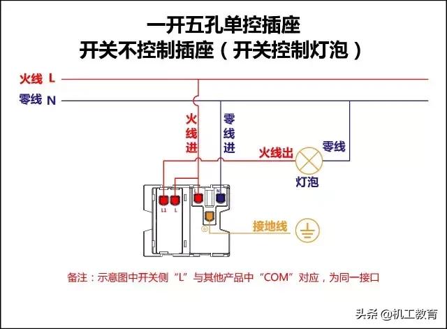三开二个单控一个双控怎么接线,单联双控三开开关接线图
