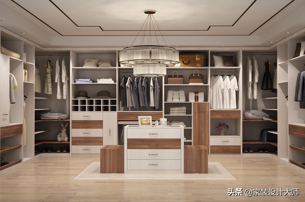 4平米衣帽间最佳布局图,衣帽间U形7开柜门柜体结构图