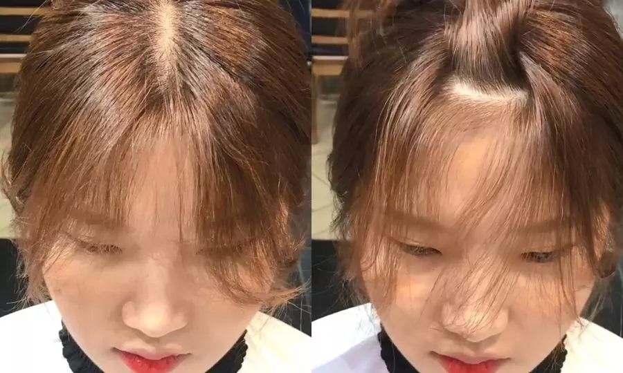 刘海矫正教程法式八字刘海,刘海发尾弯曲不直怎么办