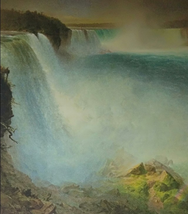 画家油画让摄影师蠢蠢欲动，于是在瀑布下拍摄1组人体艺术写真集