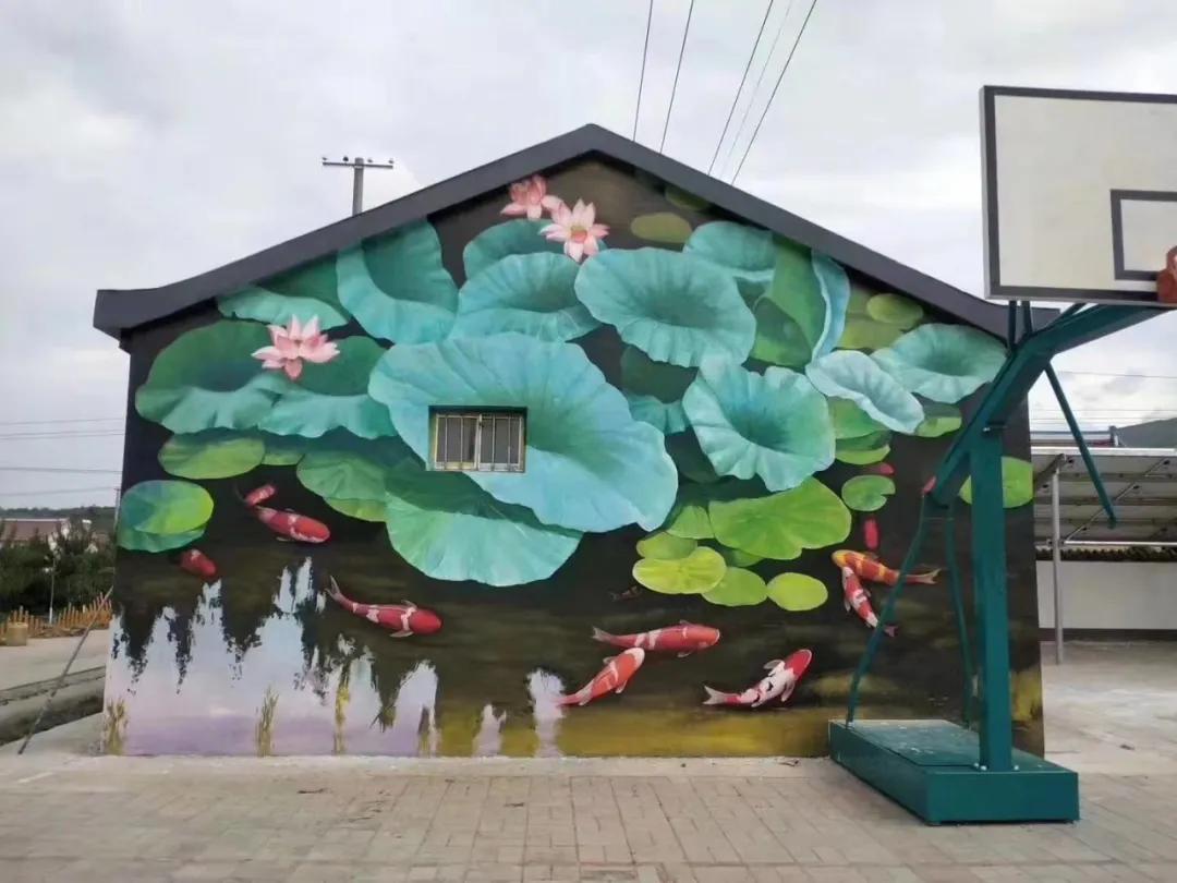 郸城手工墙画,郸城墙体绘画师