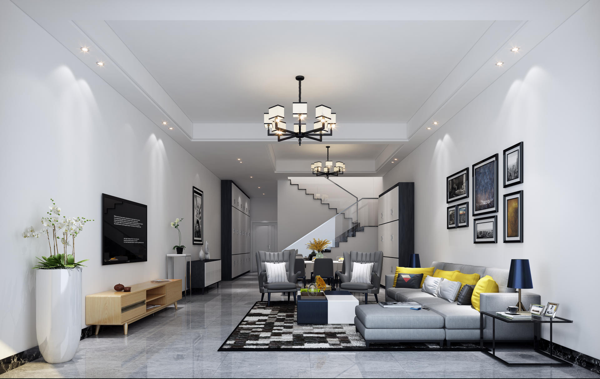 客厅灯电路图简单讲解图,全屋的智能灯分布图