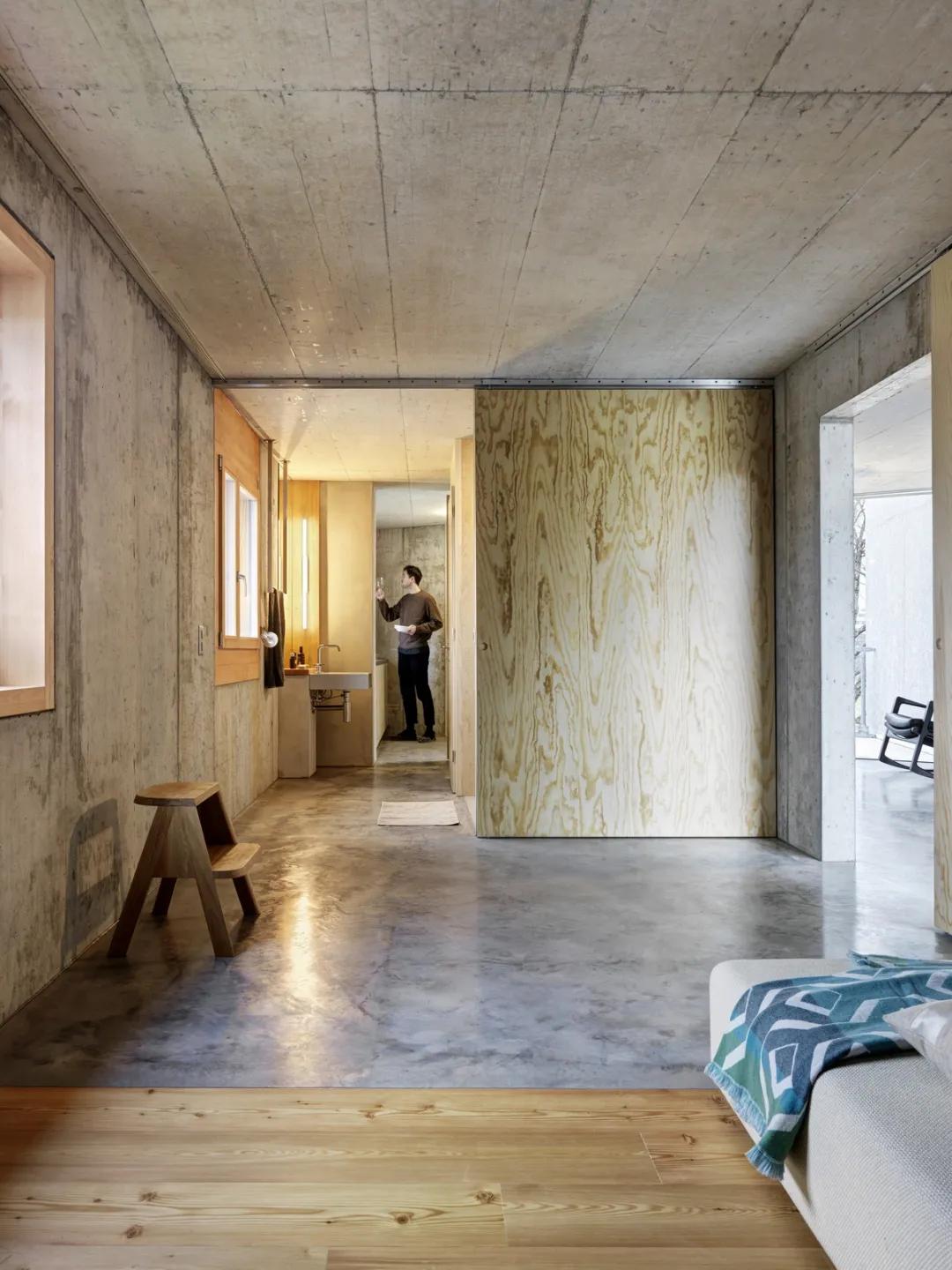 中式极简混凝土别墅设计,清水混凝土极简别墅