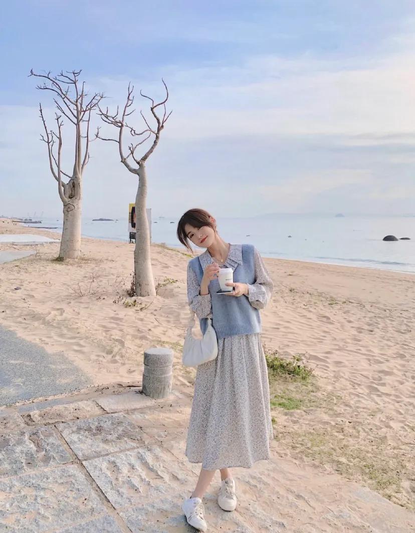 粉红色裙子套装开春,开春必备的小裙子汉服