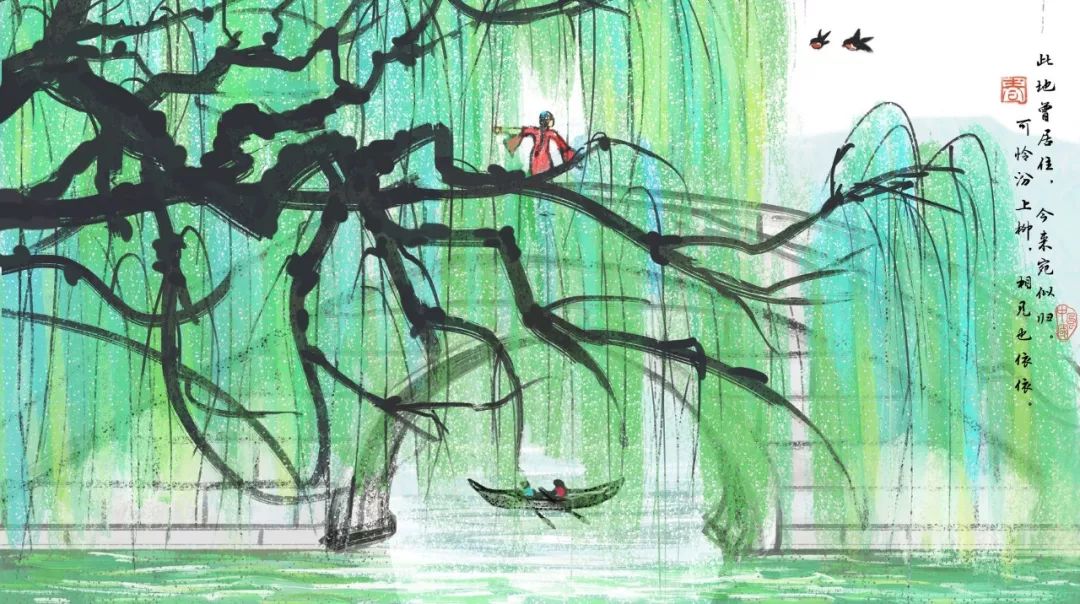 咏柳诗词，杨柳青青著地垂，杨花漫漫搅天飞