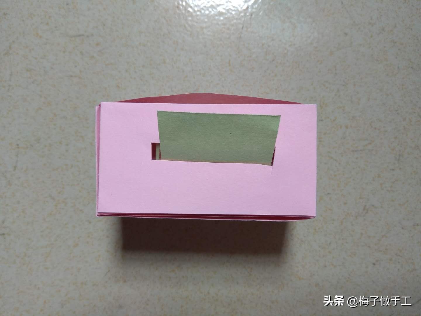 手工折纸抽纸盒教程简单,折纸手工大全折纸盒