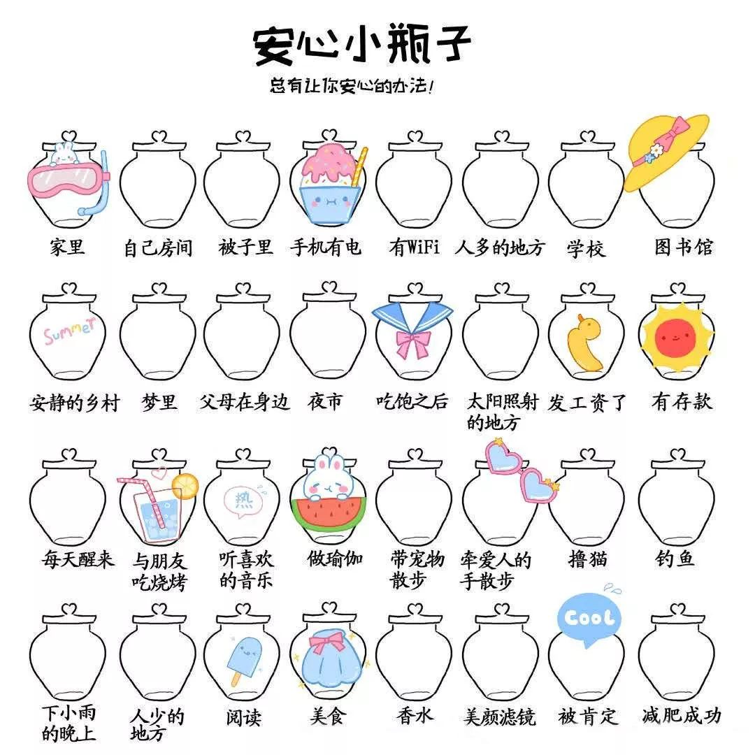 超火的小瓶子涂鸦原图,涂鸦小瓶子颜值原图