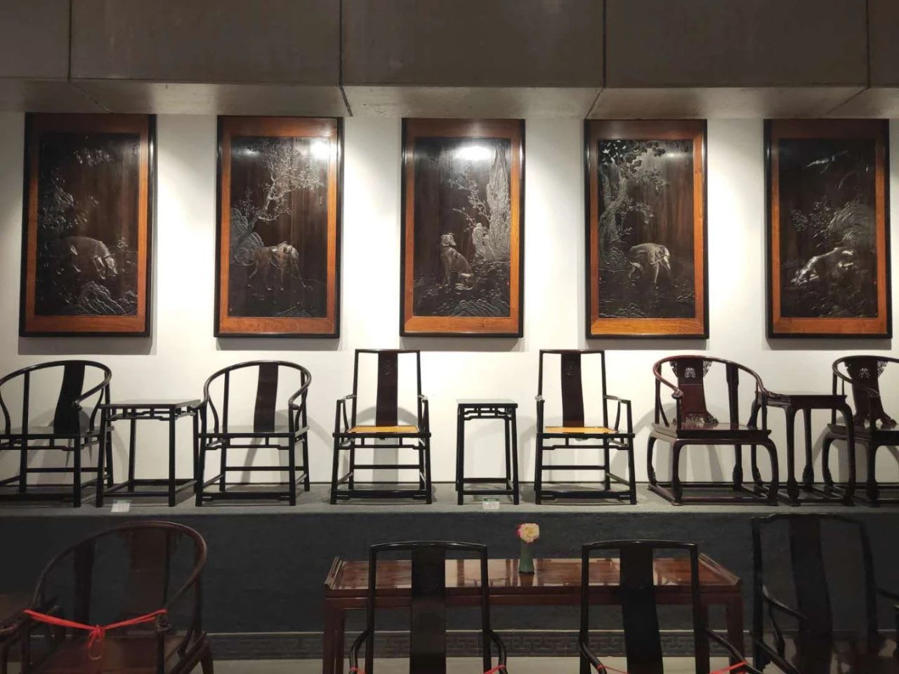 工笔檀雕作品图片,薛爱民红木雕刻技艺