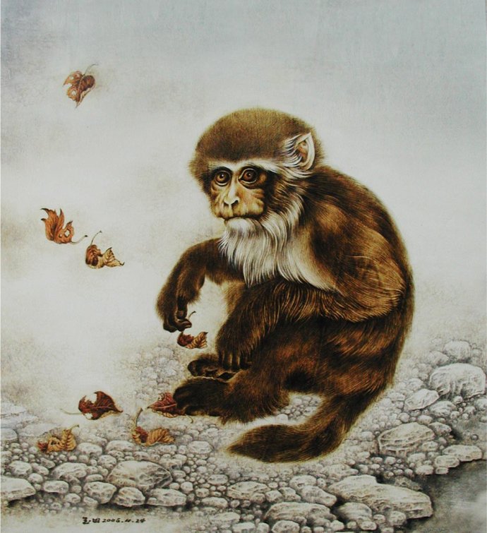 田玉田烙画动物作品欣赏,田玉田烙画多少钱