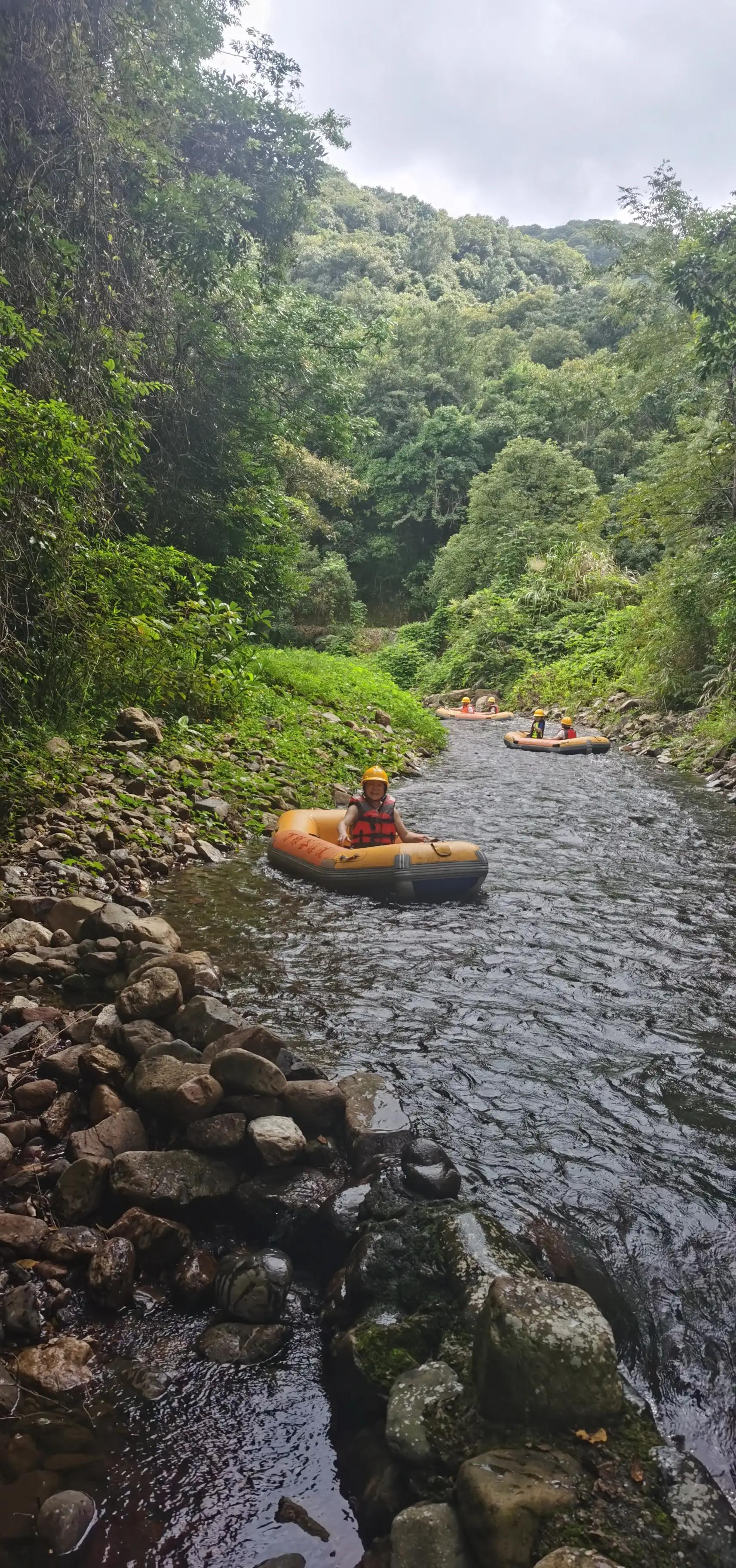河源万绿湖漂流和桂山漂流,河源万绿谷空中漂流二日自由行