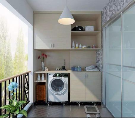 阳台洗衣机怎么放合理,洗衣机放阳台下水注意事项