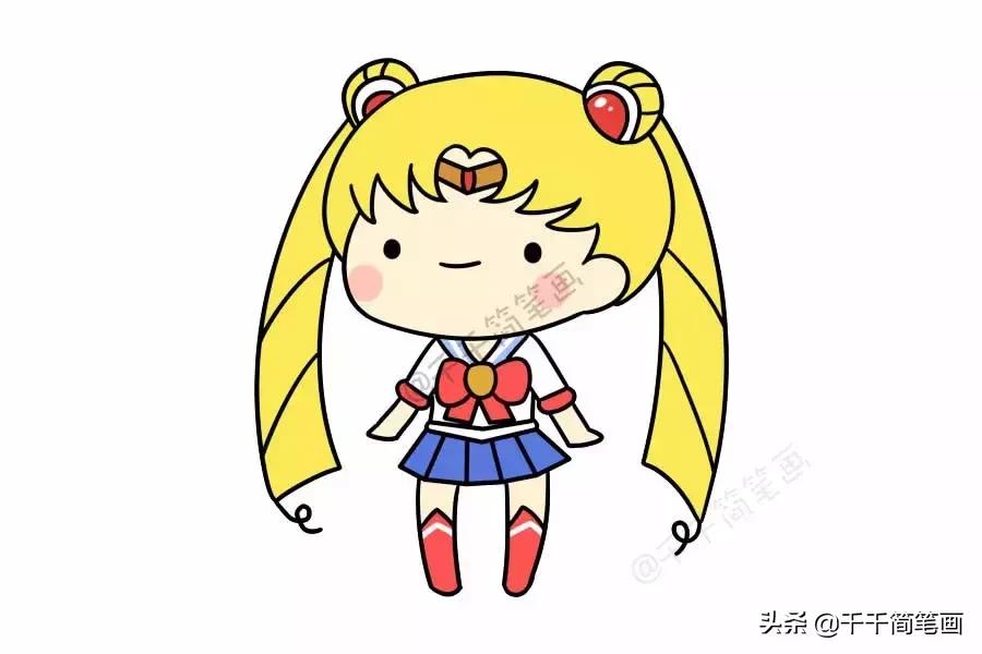 人物创意简笔画儿童,家长特色简笔画