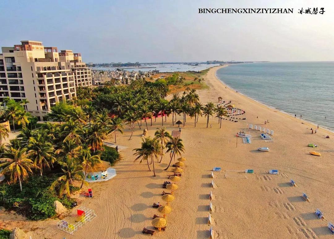 龙沐湾落日海滩,乐东最美落日海滩