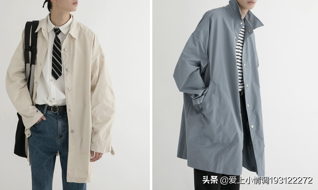 今年秋冬新款男士风衣搭配,推荐的风衣男款