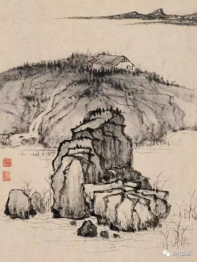 石涛山水画精品作品,石涛山水画高清大图临本