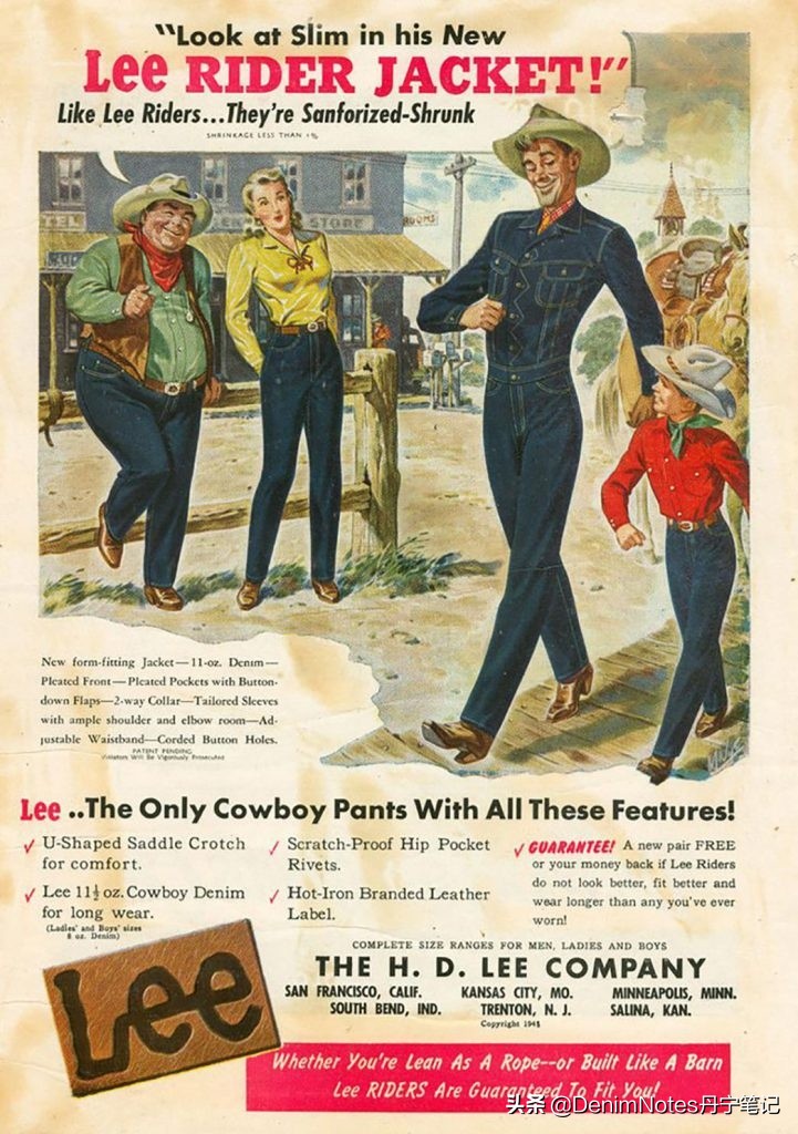 最耐穿的牛仔品牌,lee牛仔的高端系列
