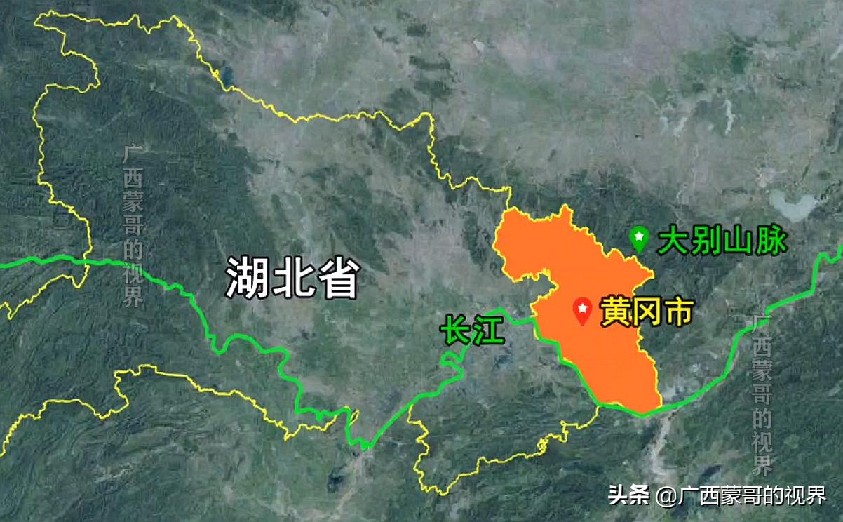 卫星图看：湖北黄冈市，黄冈的考题为什么出名，你做过吗