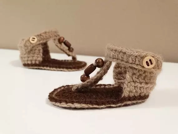 小女孩夏天凉鞋的钩法,钩夏天凉鞋教程