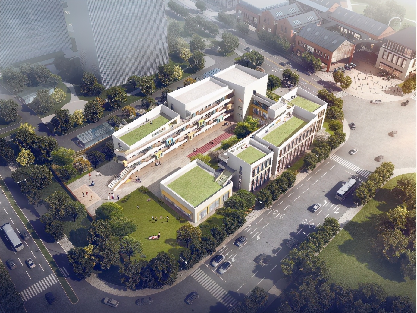 三所学校升级,三所新校秋季投用