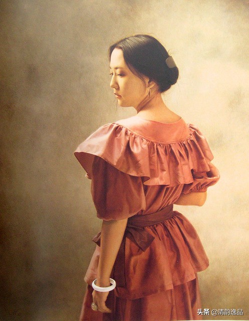 日本画家森本草介超写实油画人物,日本画家森本草介