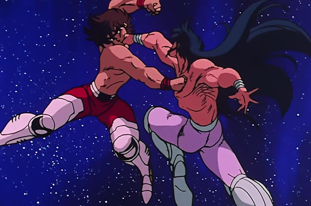 天马流星拳紫龙庐山百龙霸,圣斗士星矢天马打冥王