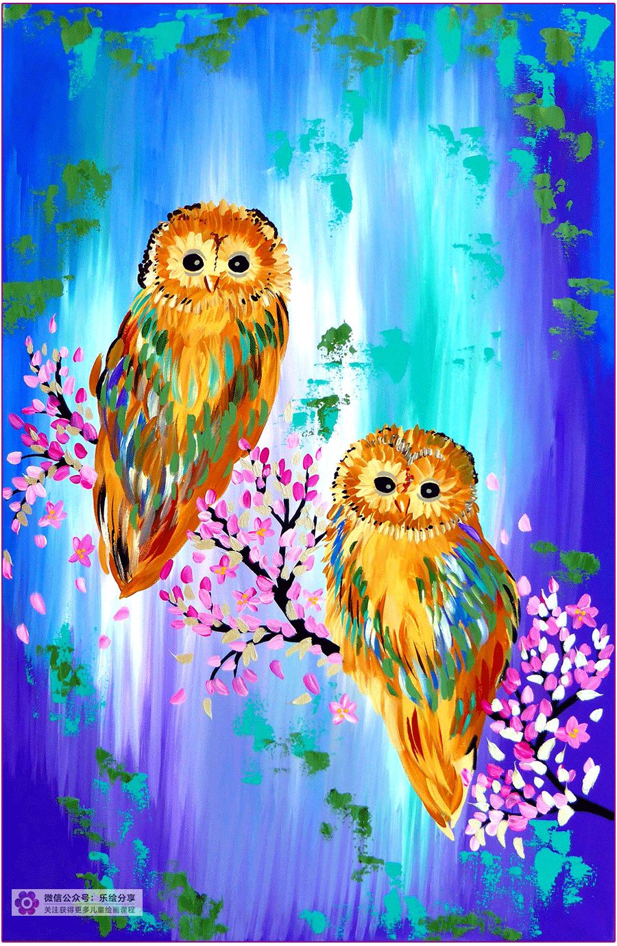 儿童油画作品简单水粉,儿童水溶性油画创意画作品