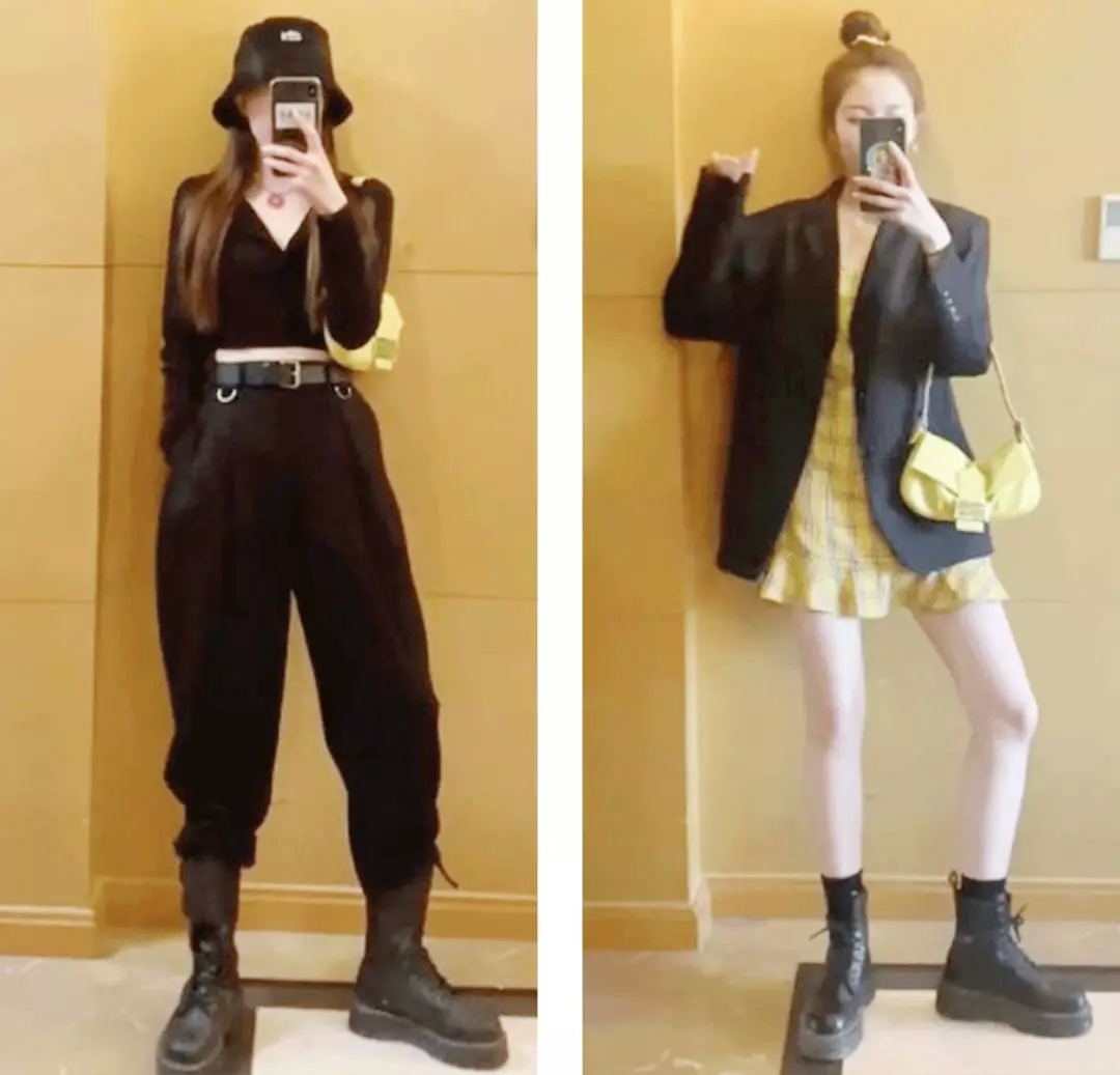 一点也不热,酷妹的马丁靴里都有空调