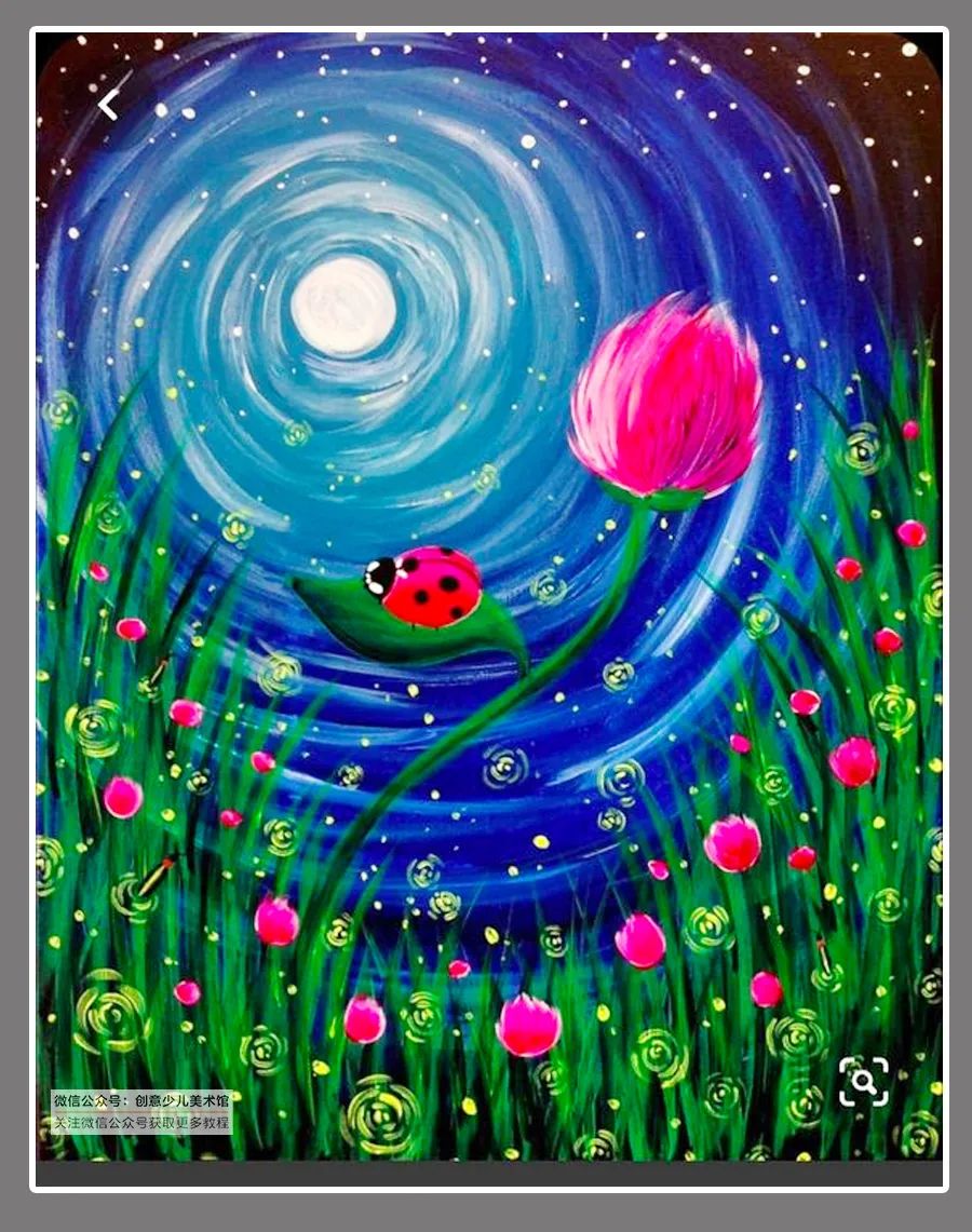 儿童画创意水粉画8-10岁,100幅适合零基础的儿童水粉画