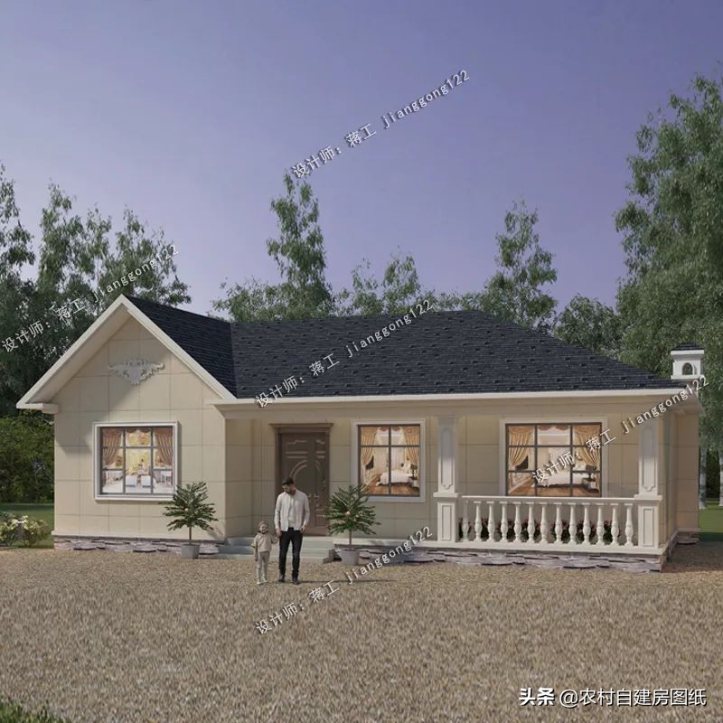 农村带土炕一层别墅大全,北方二层带火炕农村小别墅