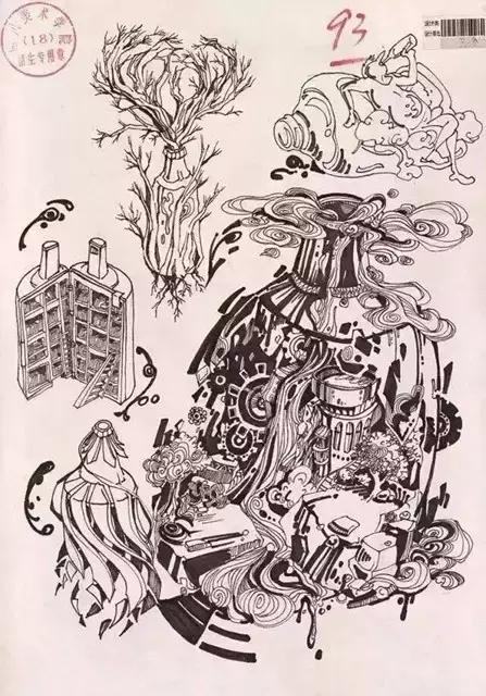 中国美院高分卷鉴赏,西安美院往年高分卷