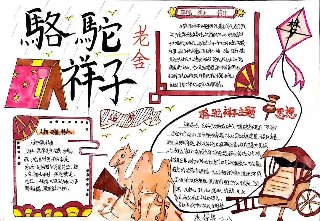 读名著学写作小学生,读古典名著品味人生主题小报