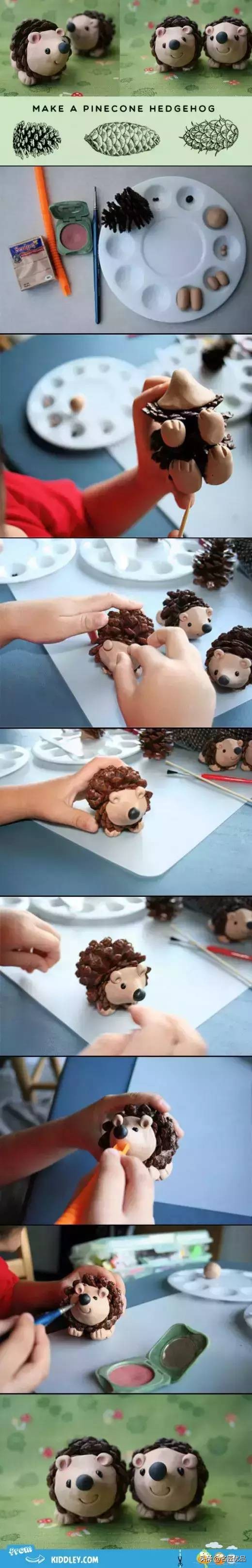 超简易手工环创,树干手工制作环创