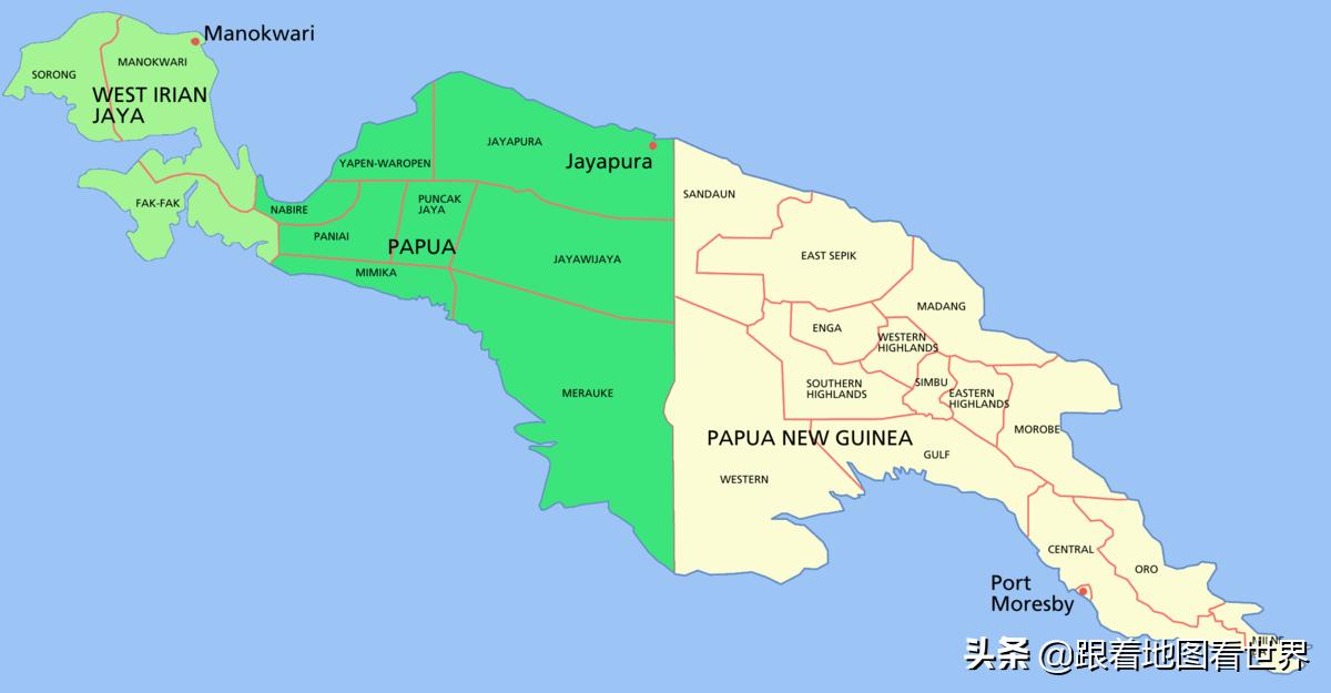 巴布亚新几内亚岛属于哪个国家,巴布亚新几内亚岛为什么一分为二