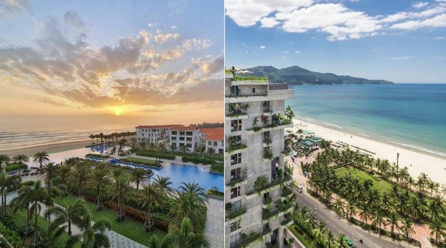 越南岘港海边三个字的酒店,越南旅游旅宿单人间