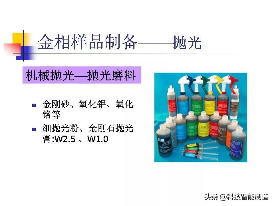 材料科学基础和金相分析,金属金相组织基本知识